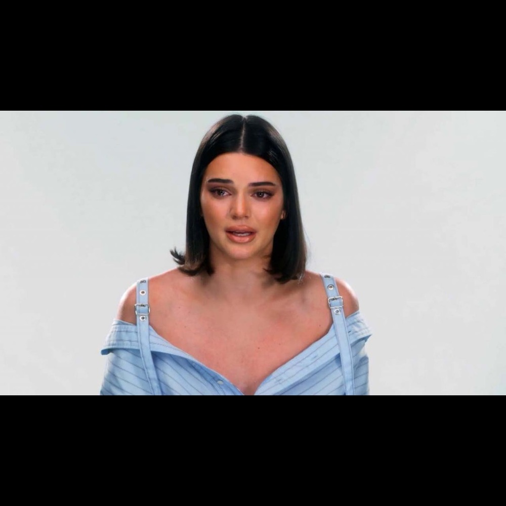 Off-the-shoulder top seen on Kendall Jenner